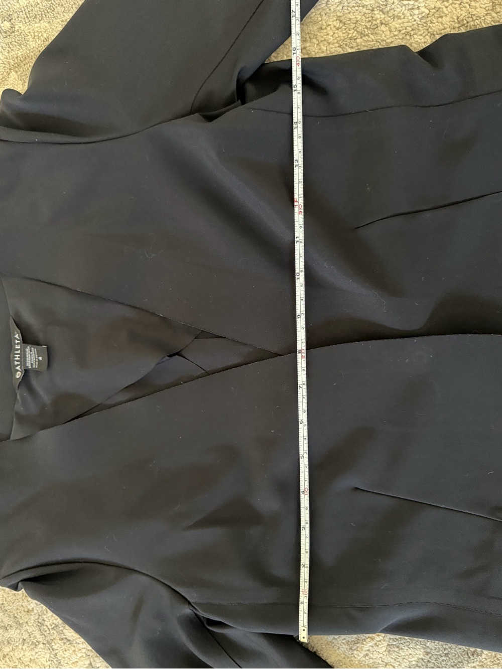 Athleta Avenue Classic Black Open-Front Women's Blazer - Picture 8 of 10